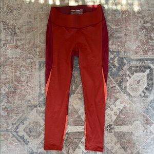 Outdoor Voices Vibrant Red and Orange Leggings
